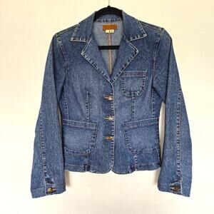 XOXO Demin‎ Jacket Women's M Y2K 90s Vintage Indie Sleaze Stretchy Dowtown Girl
